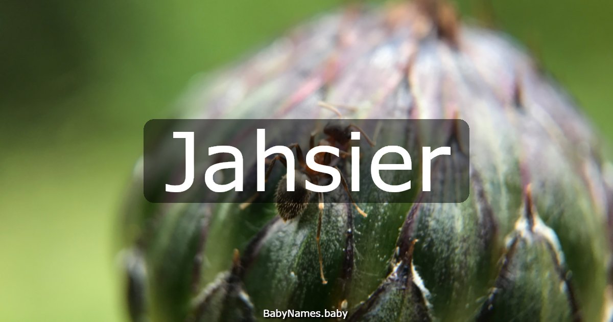 Jahsier