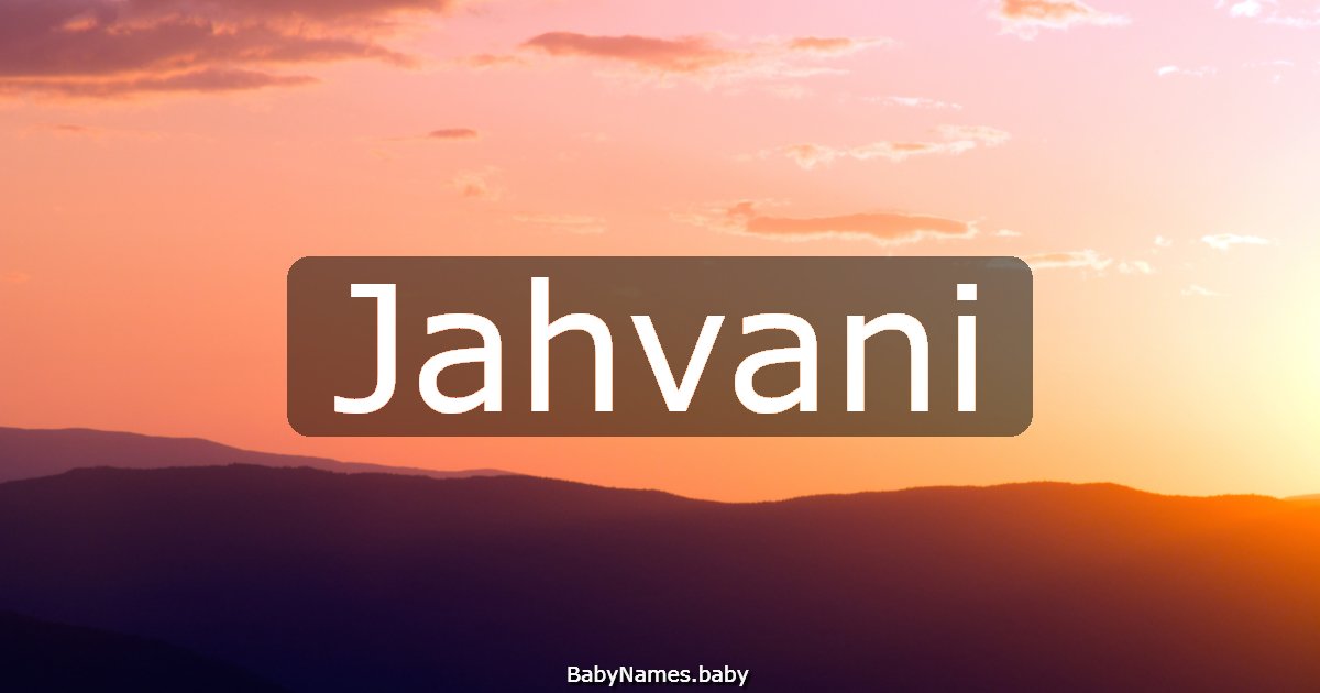 Jahvani
