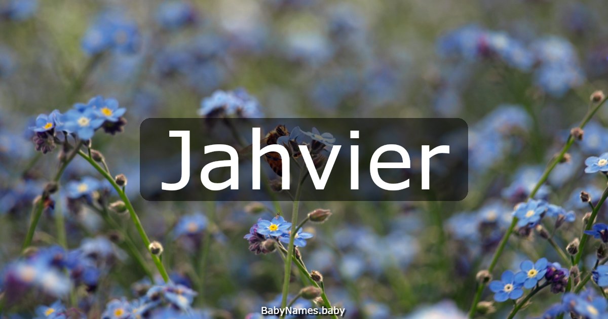 Jahvier