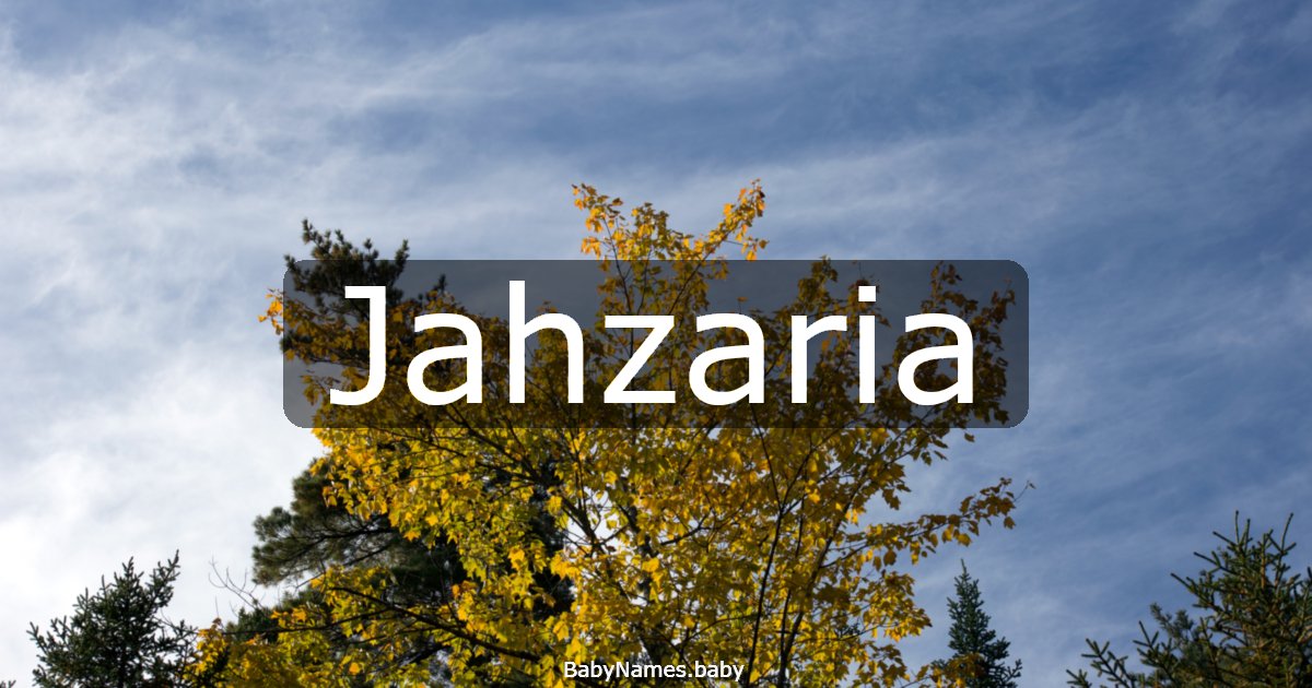 Jahzaria