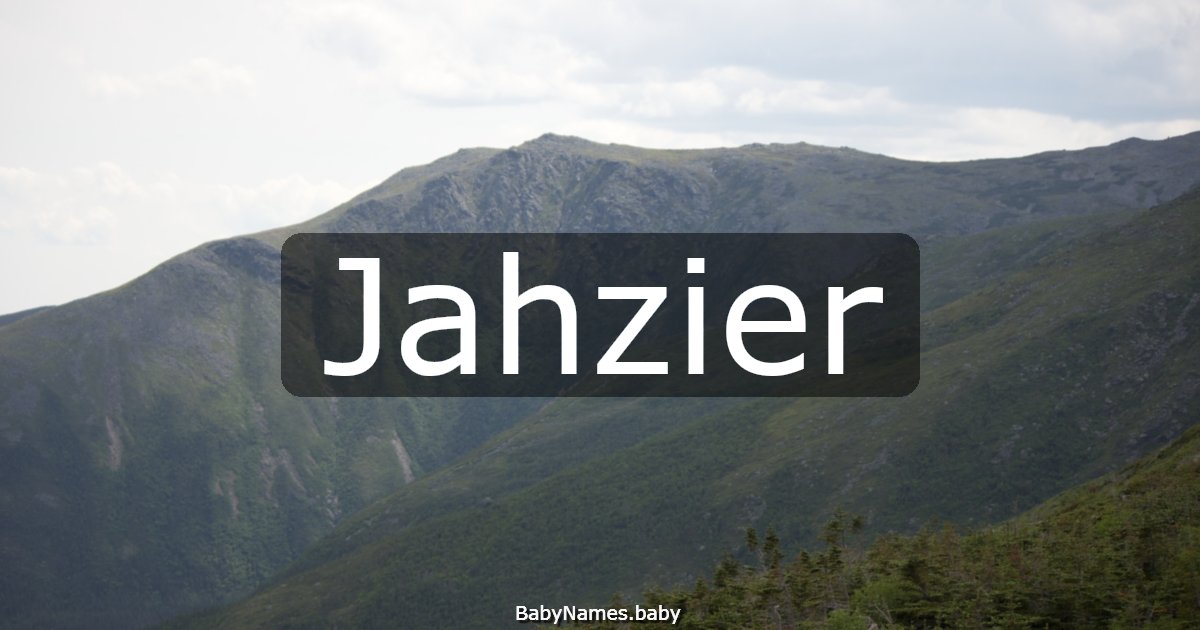 Jahzier