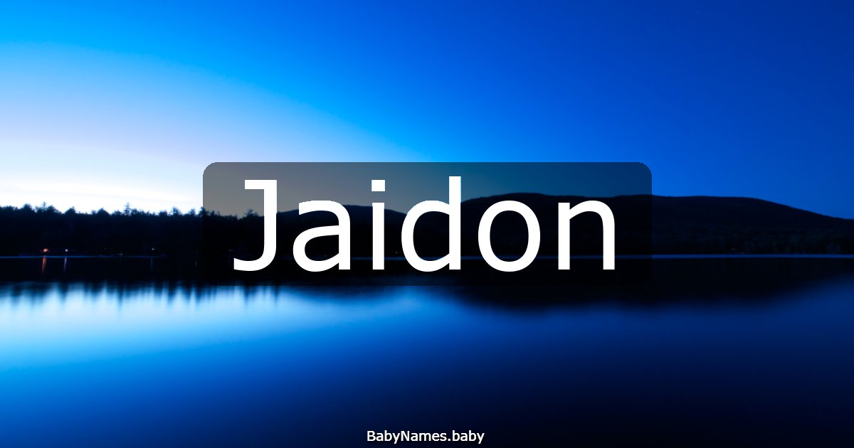 Jaidon