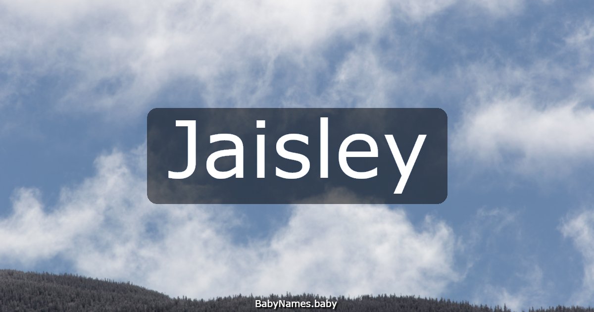 Jaisley