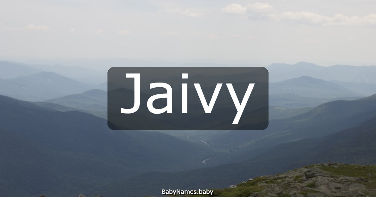 Jaivy