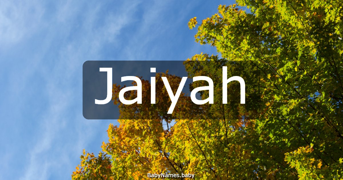 Jaiyah