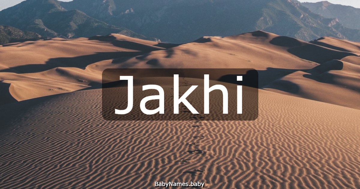 Jakhi