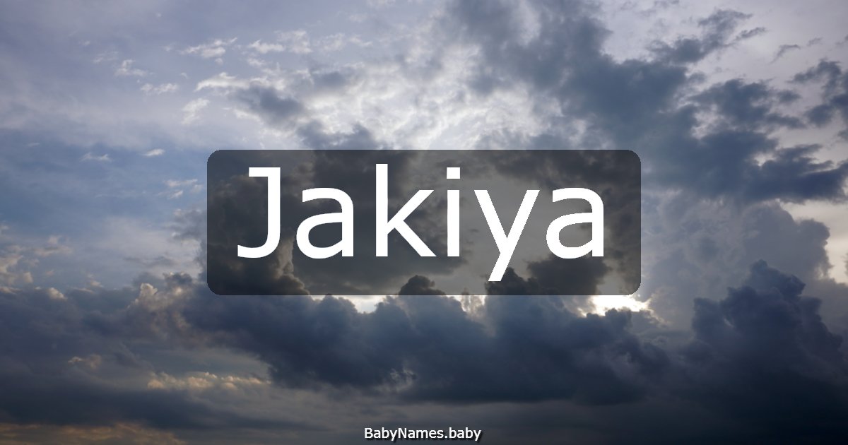 Jakiya