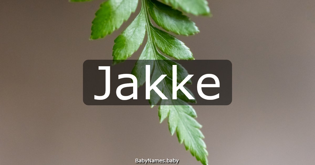 Jakke