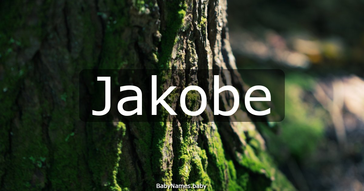 Jakobe