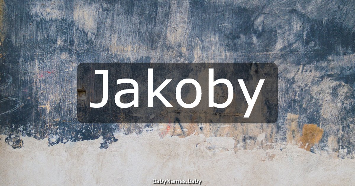 Jakoby