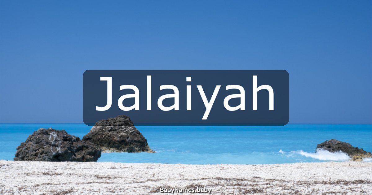Jalaiyah