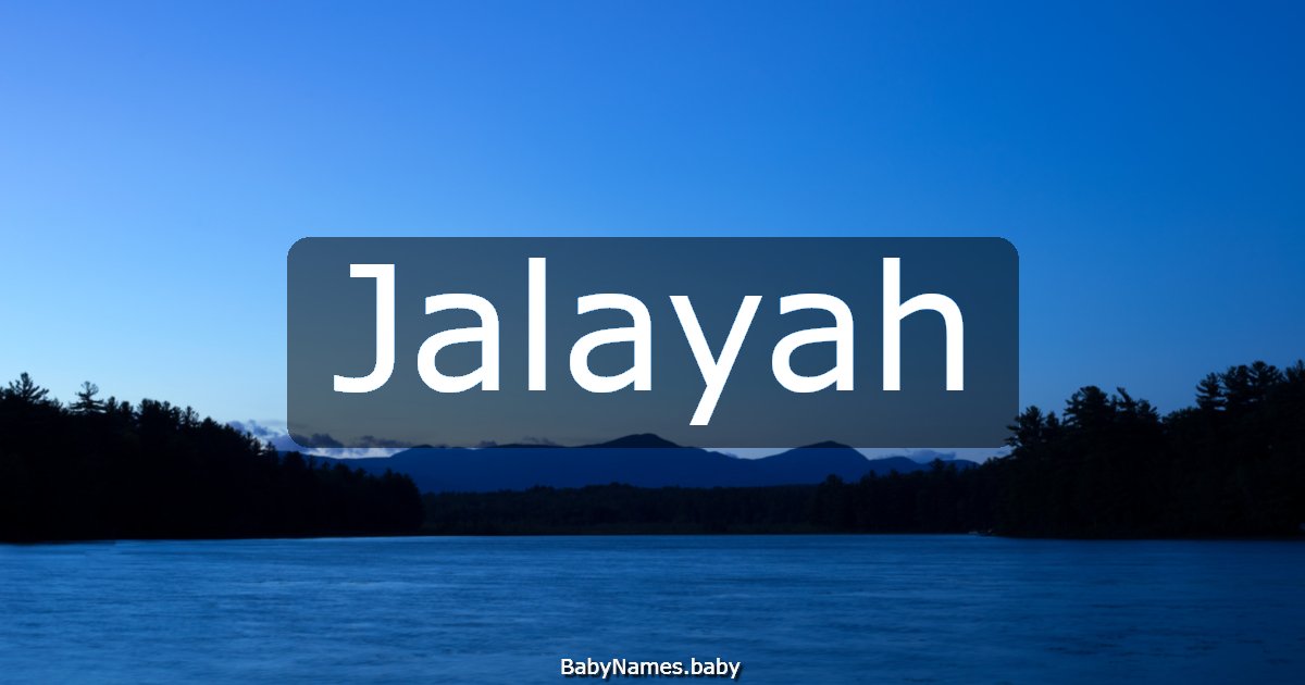 Jalayah