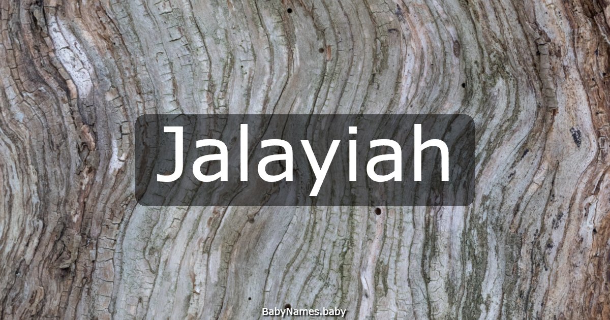 Jalayiah