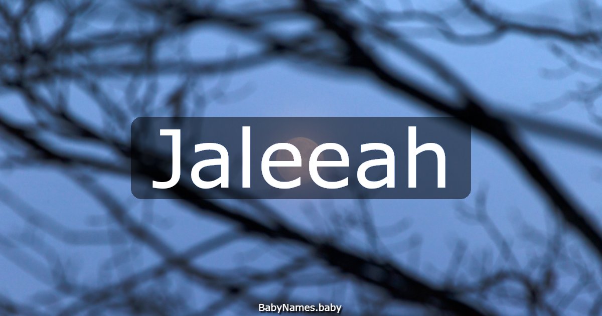 Jaleeah
