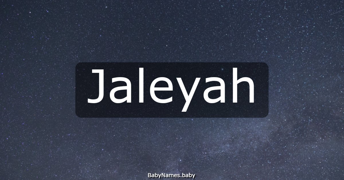 Jaleyah