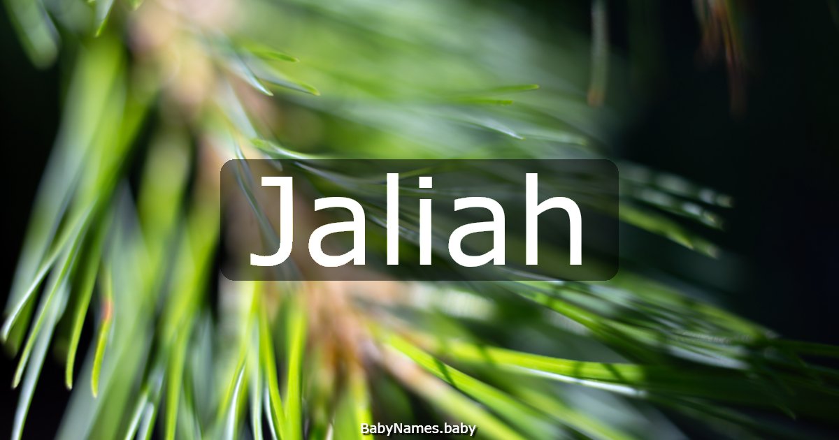 Jaliah