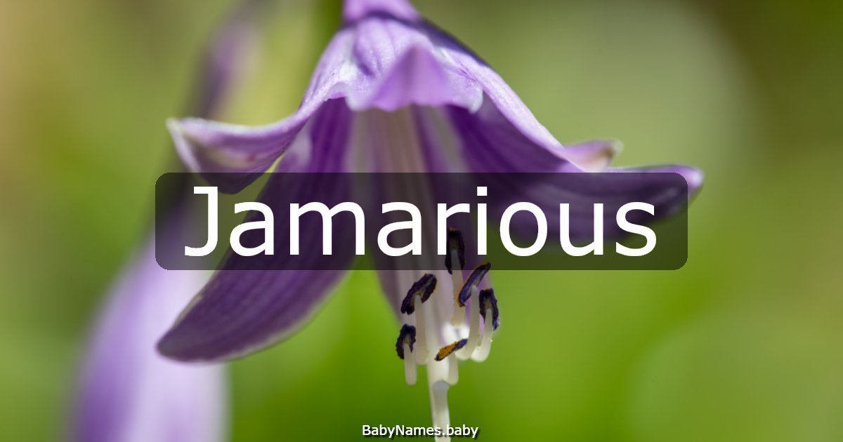 Jamarious