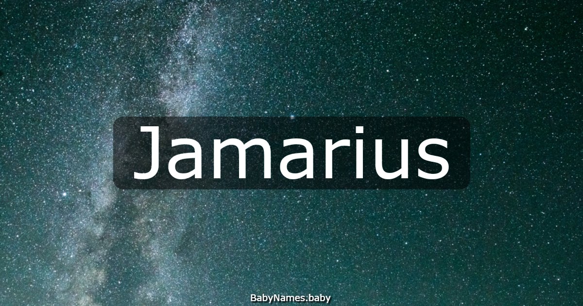 Jamarius