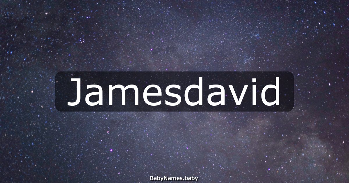 Jamesdavid