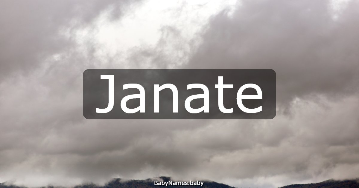 Janate