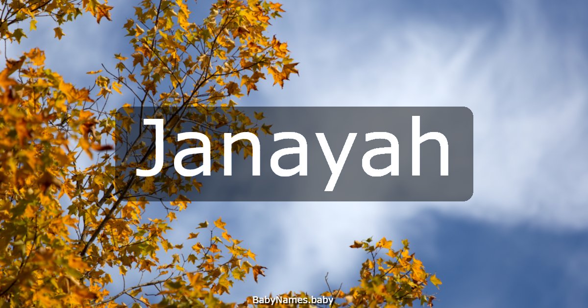 Janayah