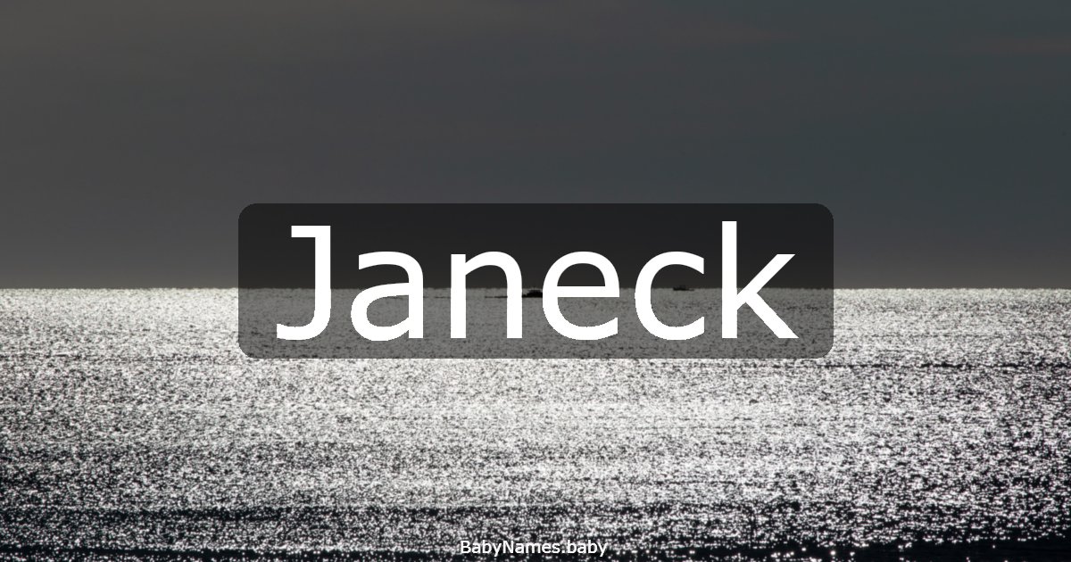 Janeck