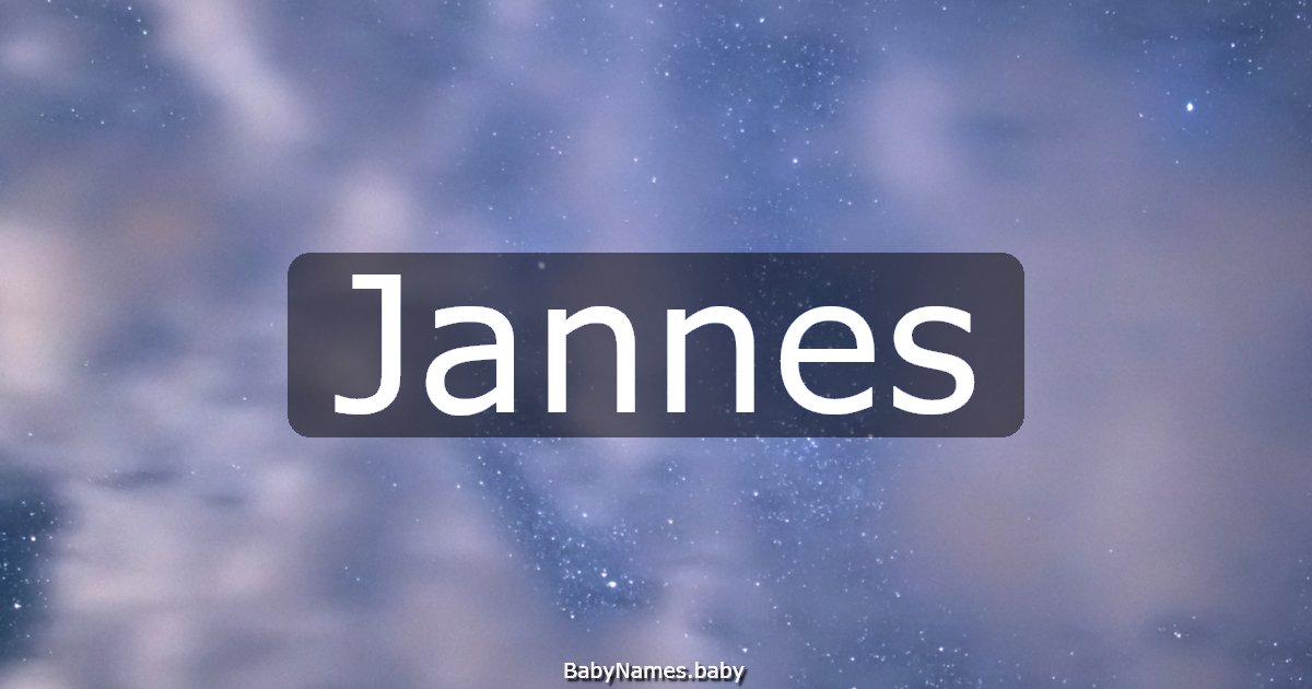 Jannes
