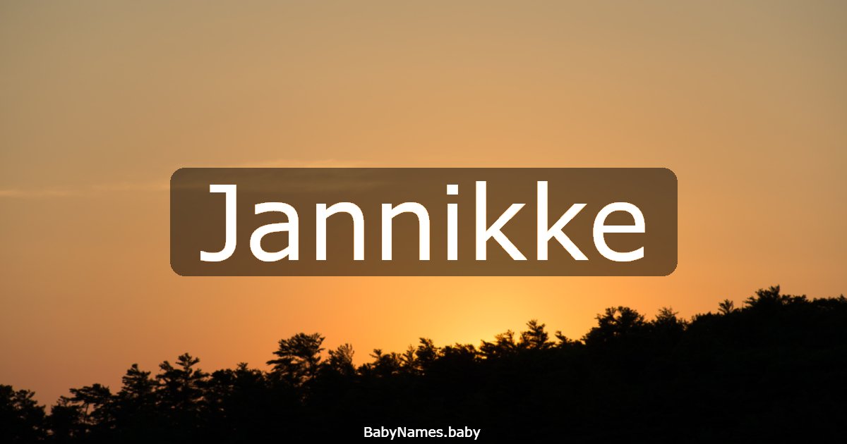 Jannikke