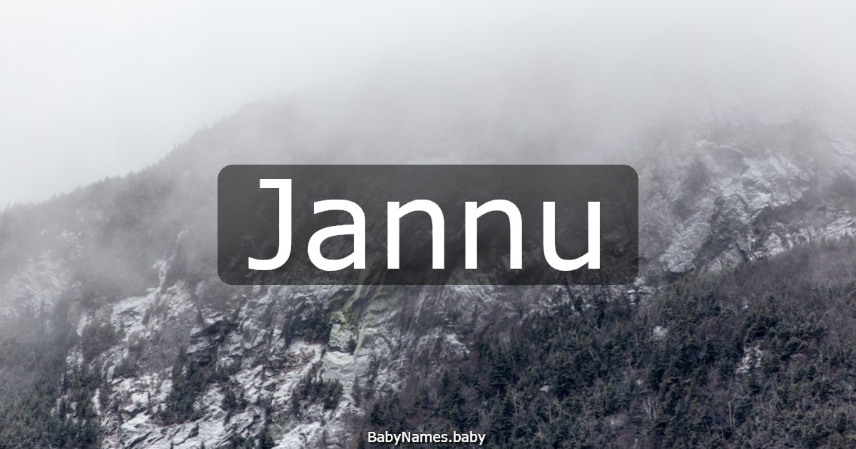 Jannu