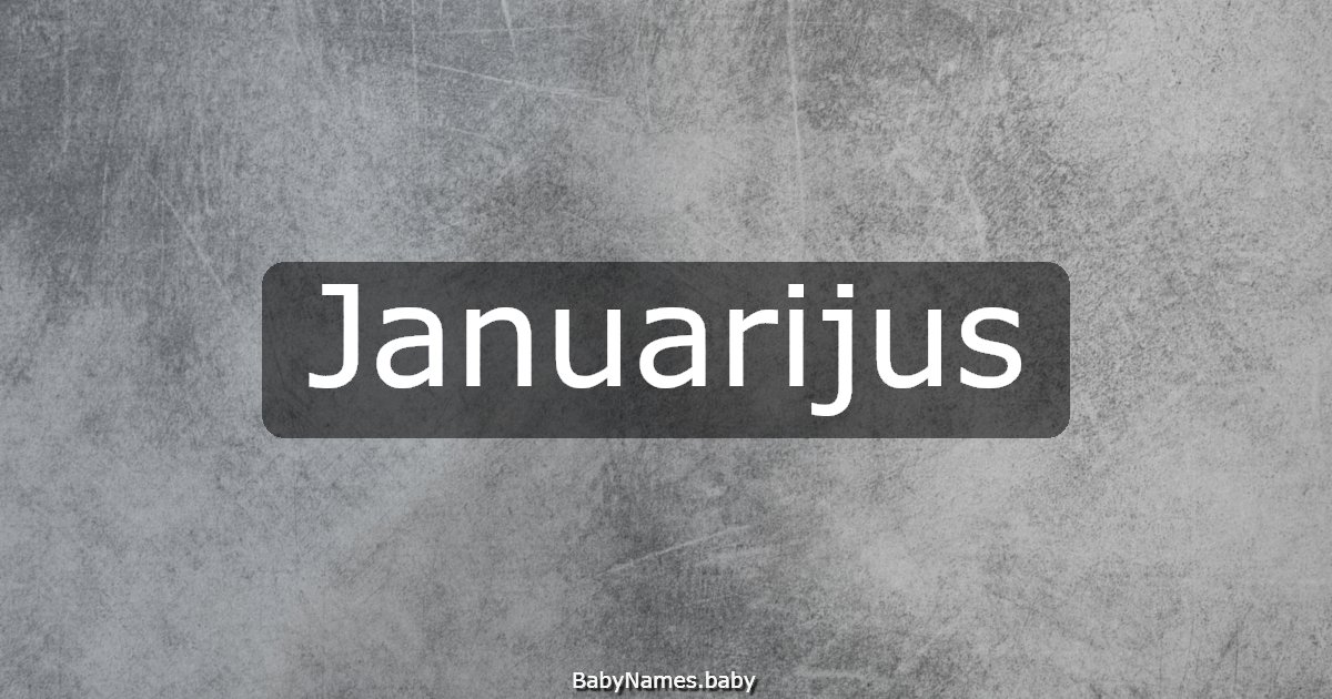Januarijus