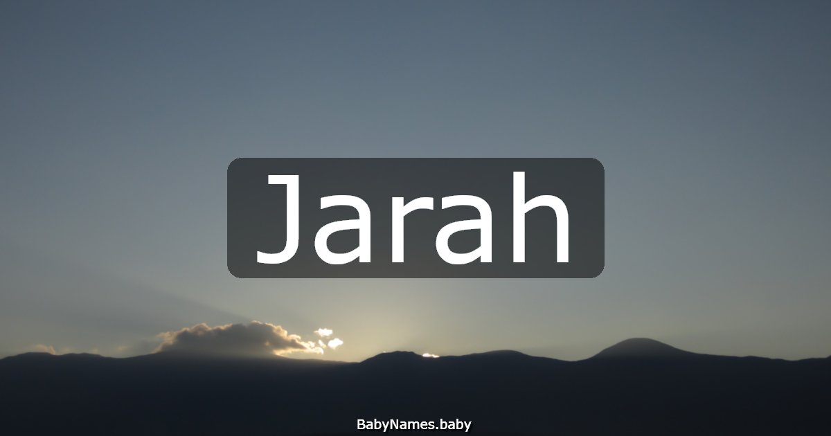 Jarah
