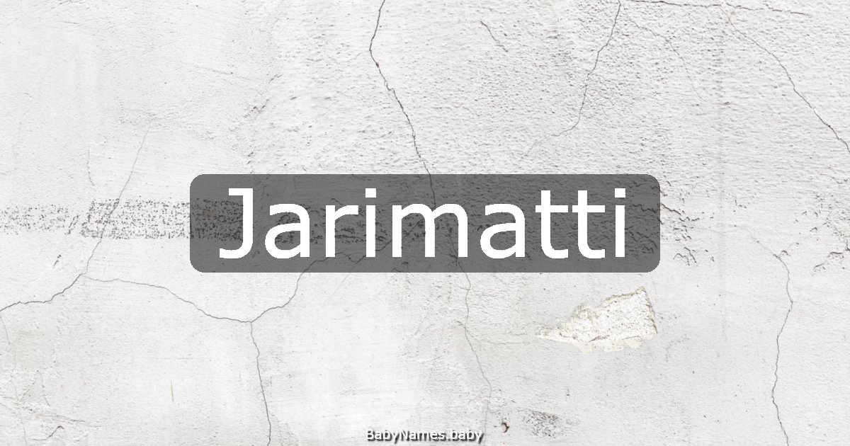 Jarimatti