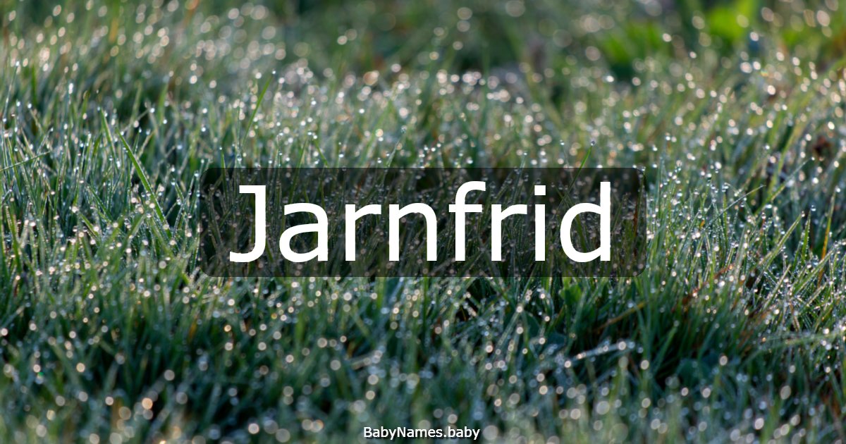Jarnfrid
