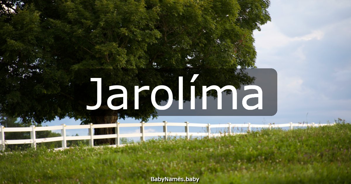 Jarolíma