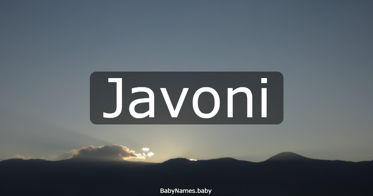 Javoni