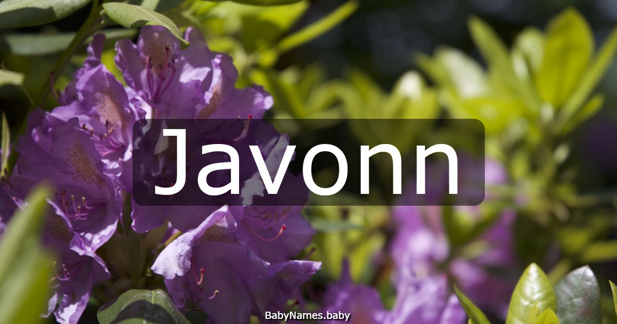 Javonn