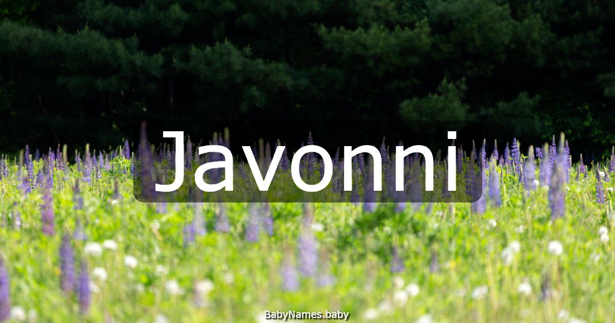 Javonni