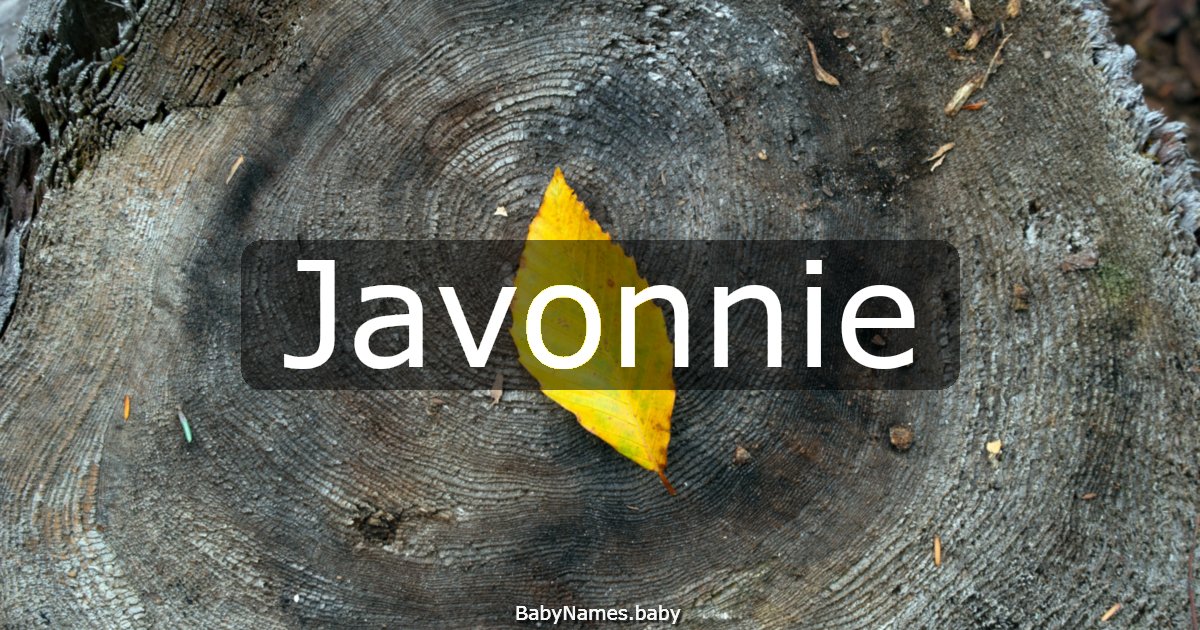 Javonnie