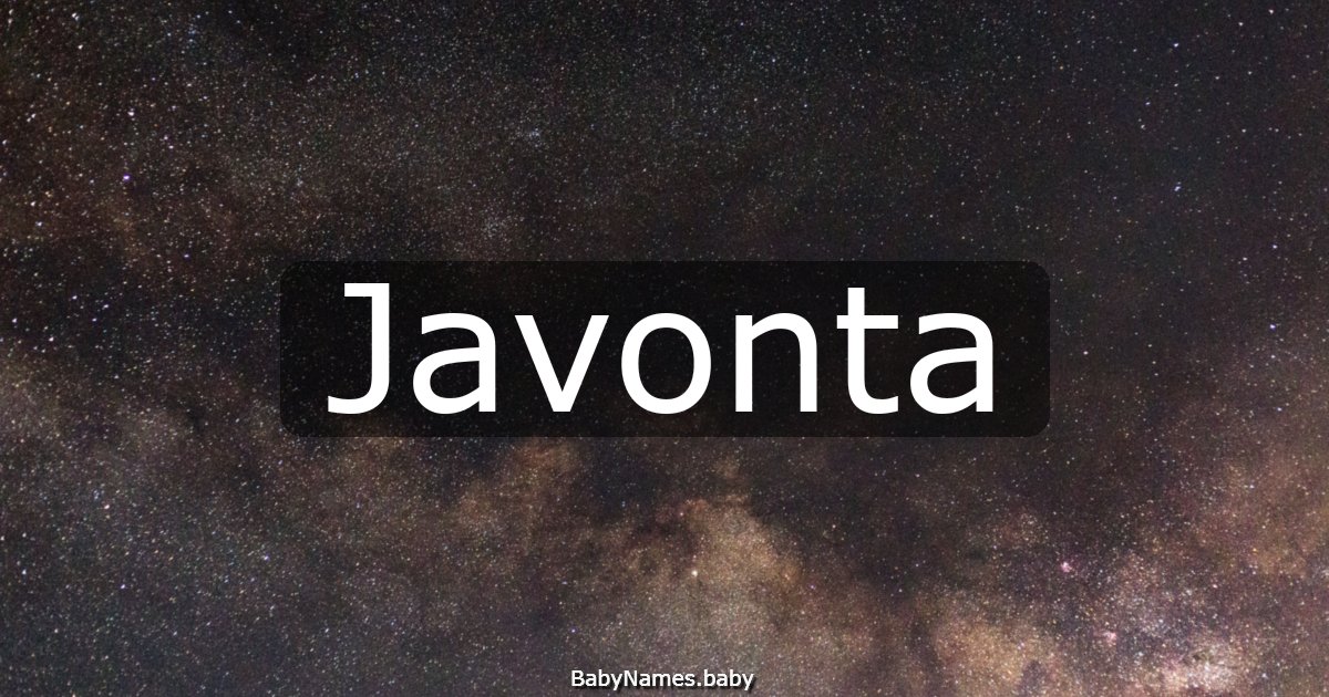 Javonta