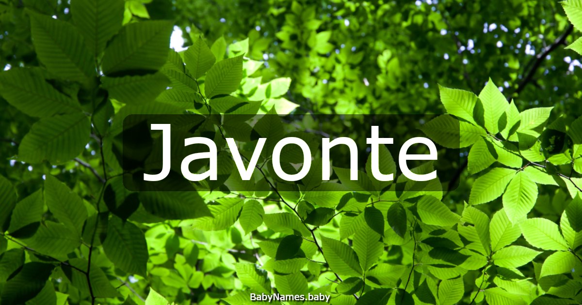 Javonte
