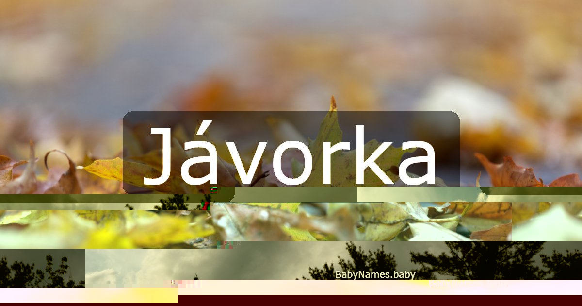 Jávorka
