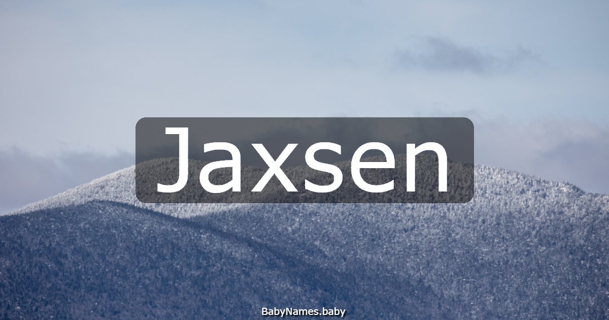 Jaxsen