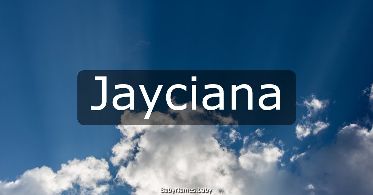 Jayciana
