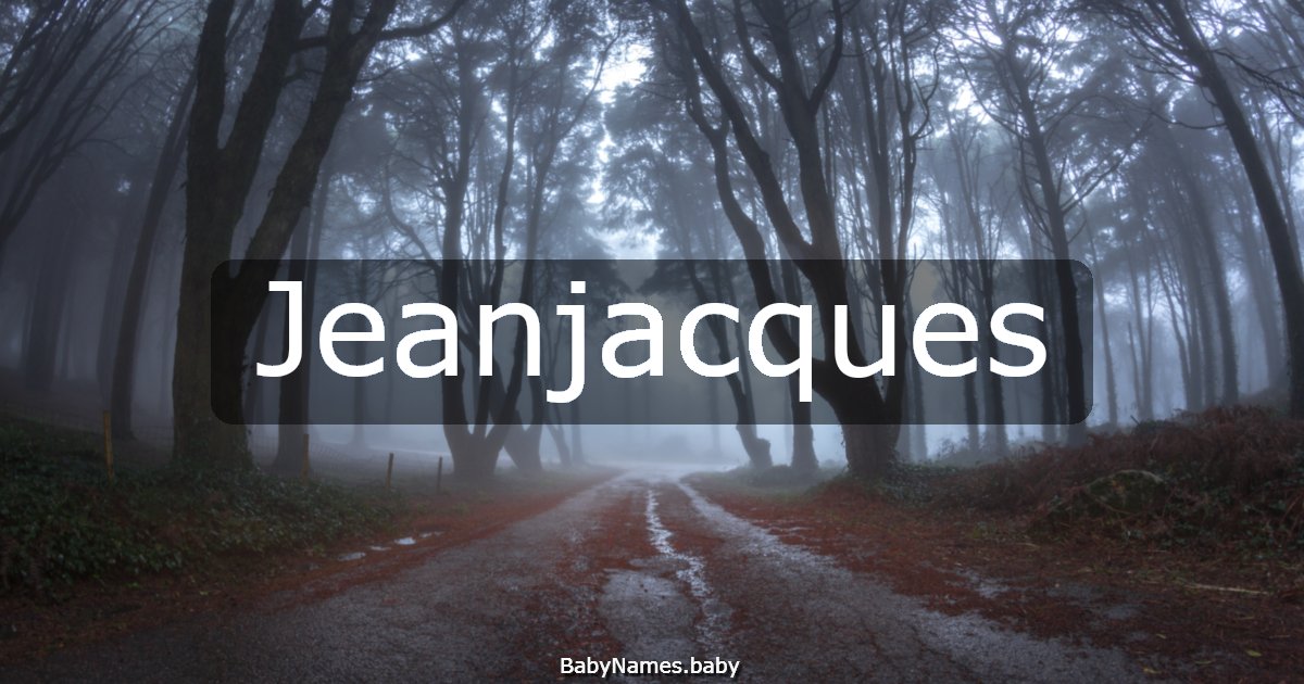 Jeanjacques