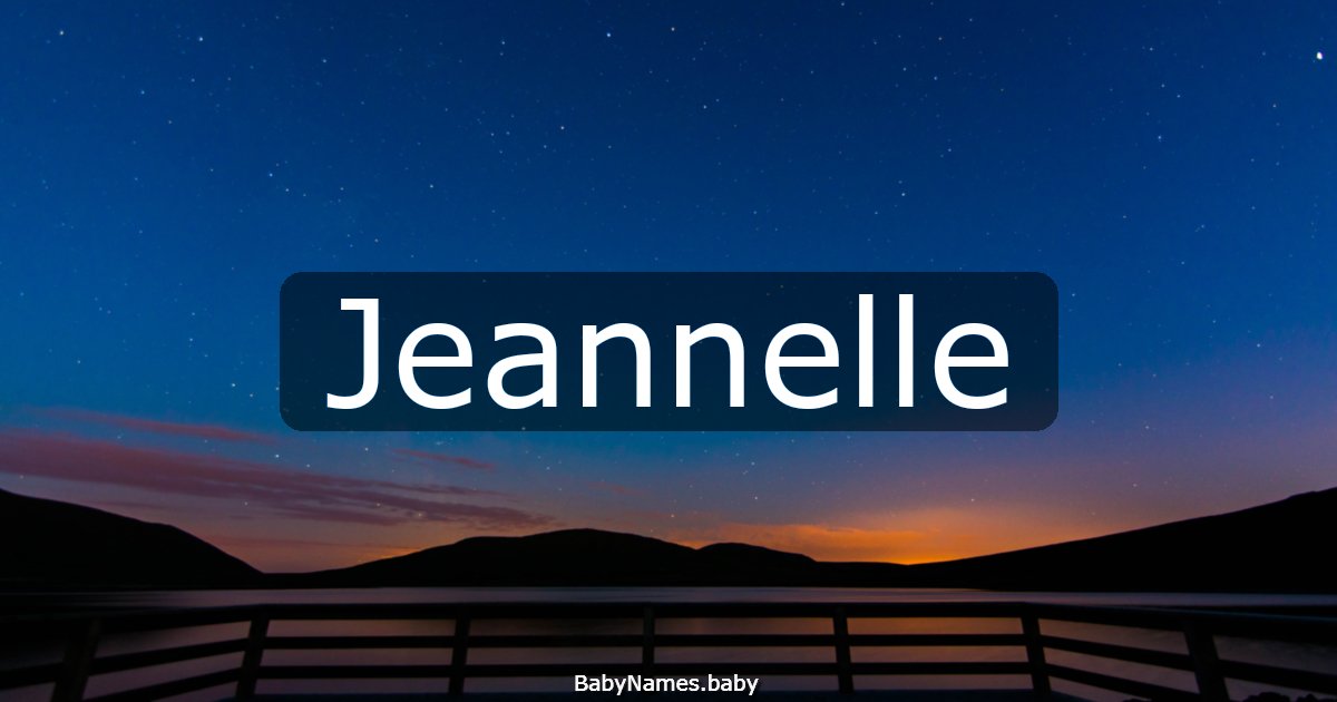 Jeannelle
