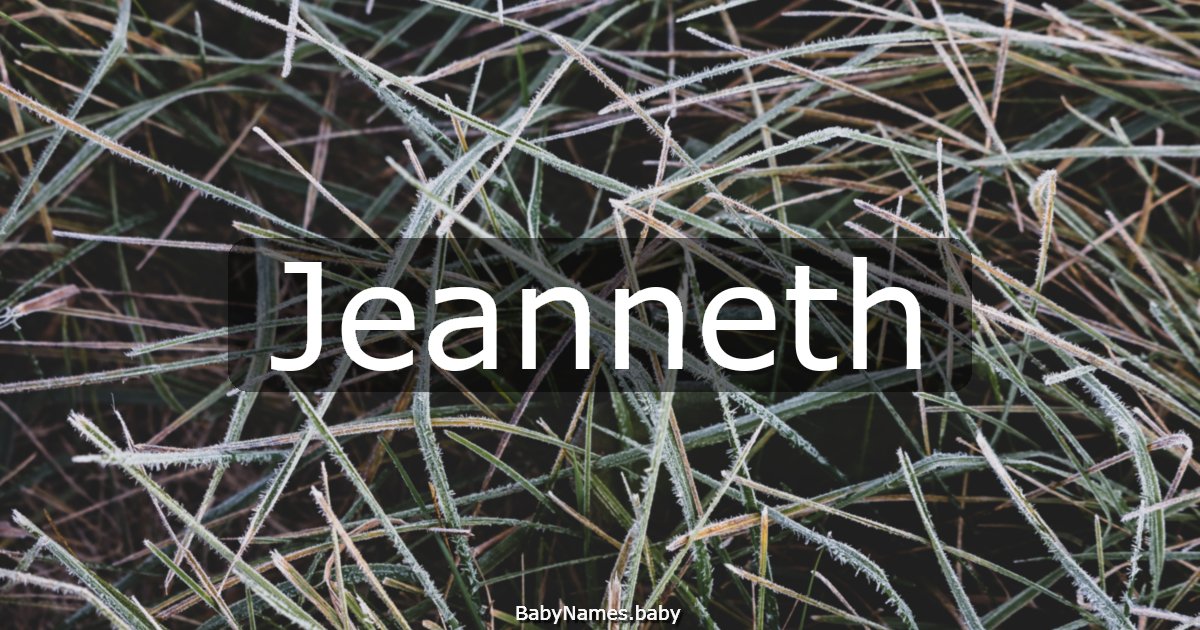 Jeanneth