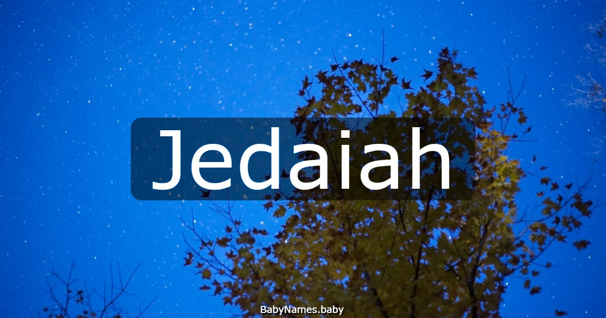 Jedaiah