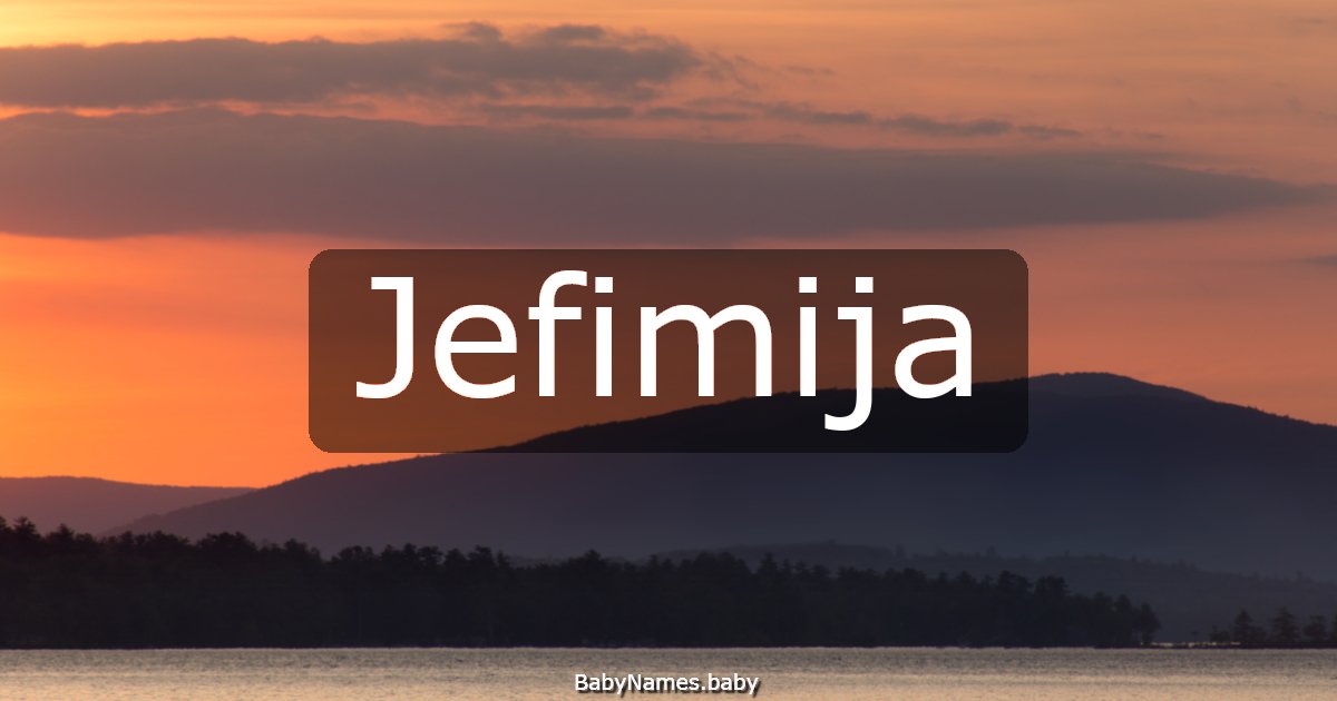 Jefimija