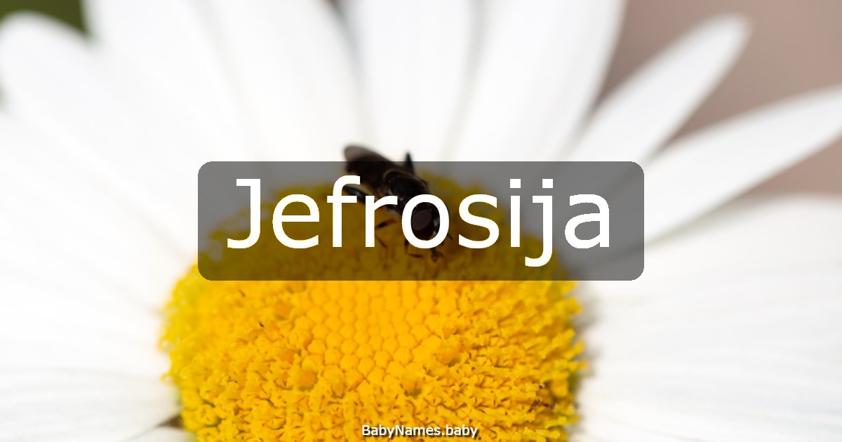 Jefrosija