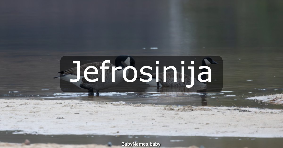 Jefrosinija
